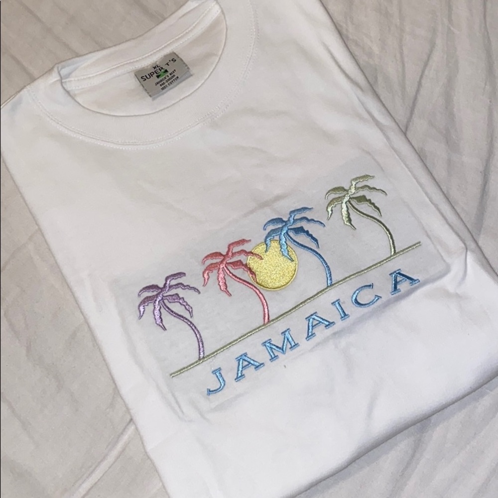 🌴Jamaica Pastel Palm Trees Tshirt🌴 XL, NEW